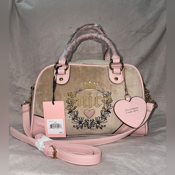 Juicy Couture Velour Heritage Cafe bowler bag - Picture 7 of 9